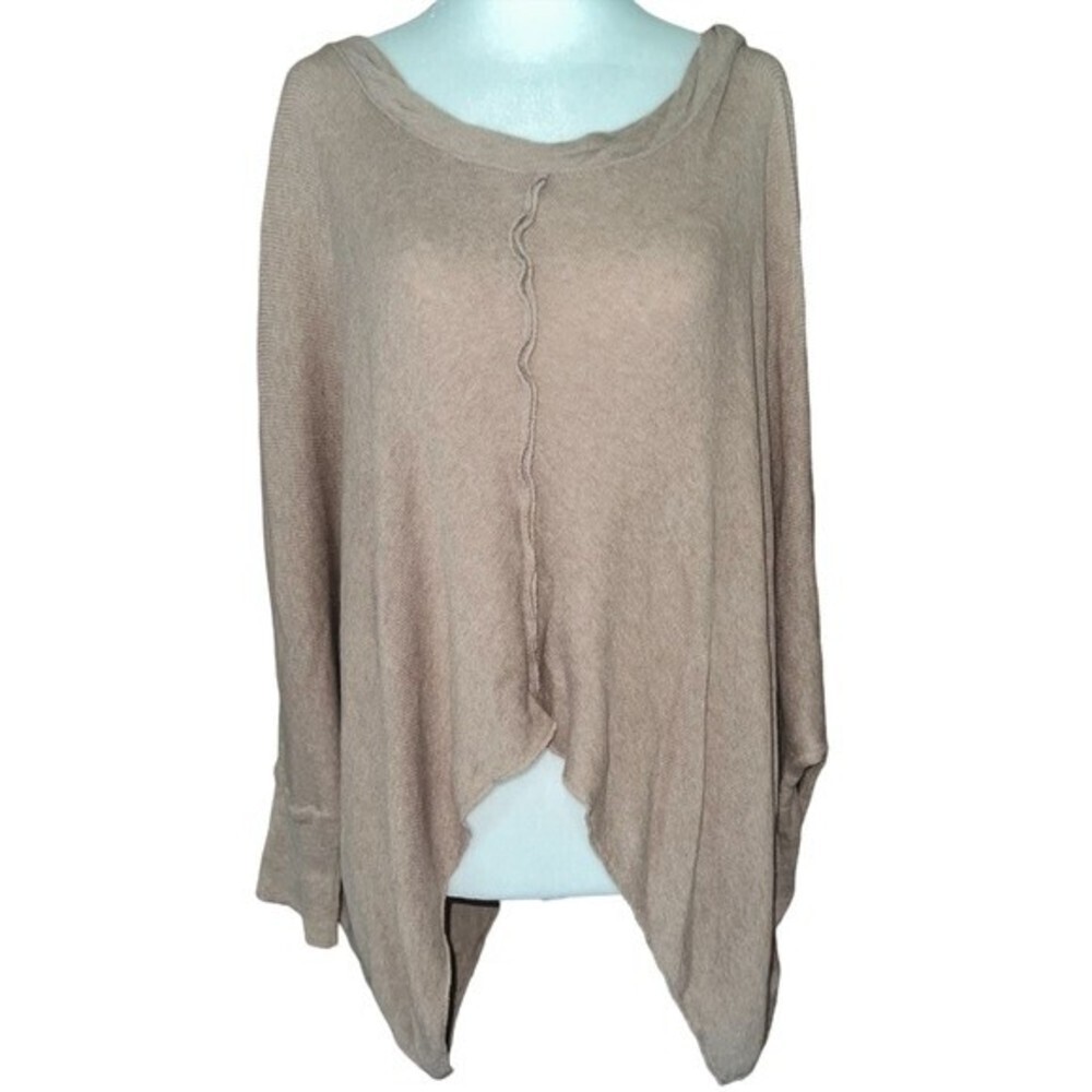 Free People Pull Over Batwing Sleeve  Oversized Slouchy Sweater Lagenlook XS